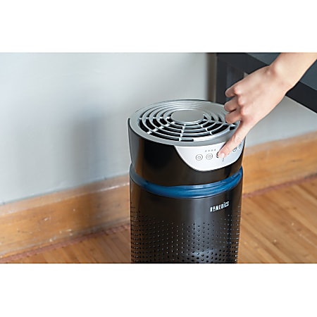 HoMedics AP T20 TotalClean 5 In 1 Tower Air Purifier Black HEPA 170 Sq. ft.  Black - Office Depot