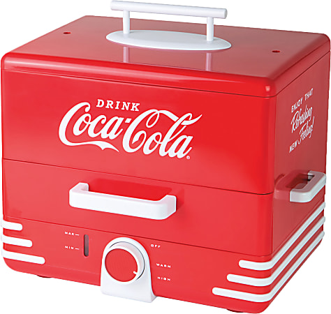 Nostalgia Coca Cola Hot Air Popcorn Maker Red - Office Depot
