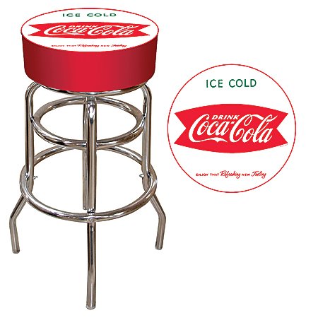 Coca-Cola® Bar Stool, Vintage, Red