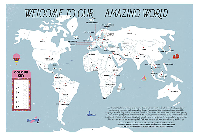 Wide Eyed Editions Quarto Publishing Group Activity Book, 50 Maps of the World