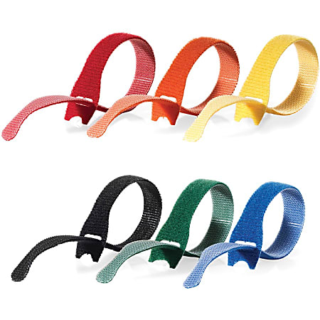 VELCRO One Wrap Cable Ties - Cable Tie - Assorted - 60 - 8 VELCRO One Wrap Cable Ties - Cable Tie - Assorted - 60 - 8