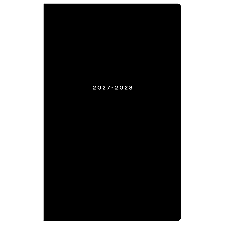 2027 Black Monthly Reference Notes Bookbound (2-Year) 5x8