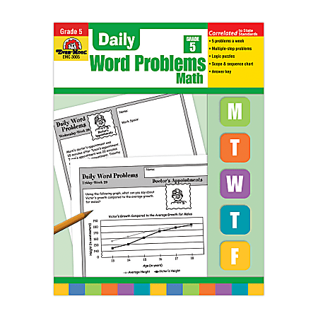 Evan-Moor® Daily Word Problems, Grade 5