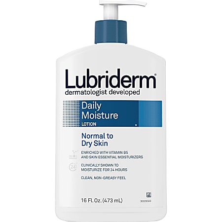 Lubriderm Daily Moisture Lotion - Lotion - 16 fl oz - For Normal, Dry Skin - Moisturising, Non-greasy - 1 Each