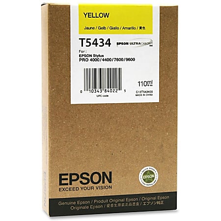 Epson Original Ink Cartridge - Inkjet - 3800 Pages - Yellow - 1 Each