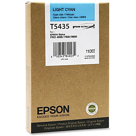 Epson Original Ink Cartridge - Inkjet - 3800 Pages - Light Cyan - 1 Each