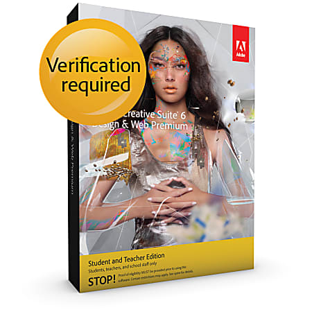 Adobe Creative Suite 6 Design & Web Premium - Student & Teacher Edition, Download Version