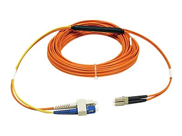 Eaton Tripp Lite Series Fiber Optic Mode Conditioning Patch Cable (SC/LC), 5M (16 ft.) - Mode conditioning cable - LC multi-mode (M) to SC multi-mode, SC single-mode (M) - 5 m - yellow, orange