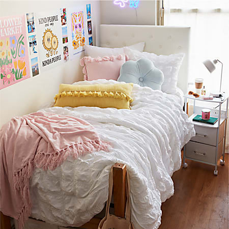 Chenille knit tassel pillow on sale