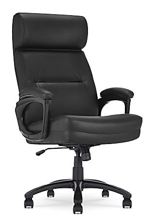 Serta Comfort Big Tall Ergonomic Bonded Leather High Back Executive Office Chair Black