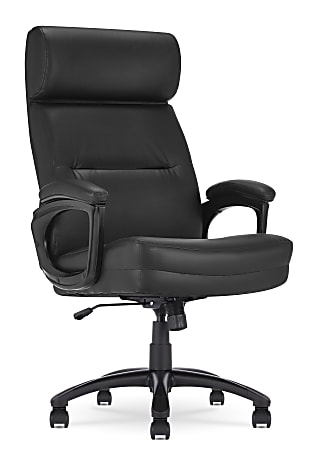 Serta&reg; Comfort Big &amp; Tall Ergonomic Bonded Leather High-Back Executive Office Chair, Black