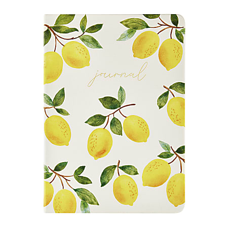 Eccolo Flexi Journal, 6” x 8”, College Rule, 192 Pages, Lemon Branch