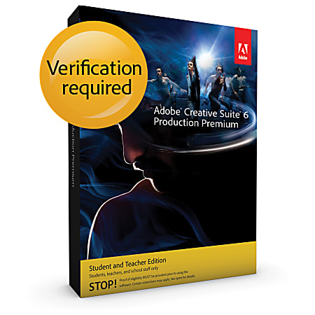 Adobe Creative Suite 6 Production Premium Student and Teacher