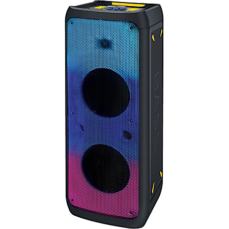 IQ Sound Portable Bluetooth Speaker System - 60 W RMS - Black - 40 Hz to 20 kHz - Battery Rechargeable - USB