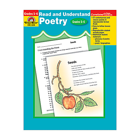Evan-Moor® Read And Understand Poetry, Grades 5-6