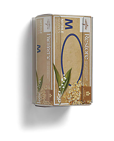 Medline PETG Plastic Glove Dispensers, Single, Clear, Case Of 12