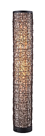 Kenroy Home Tanglewood Outdoor Floor Lamp Uplight, 52-1/4"H, Cream Shade/Bronze Base