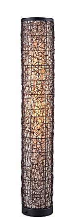 Kenroy Home Tanglewood Outdoor Floor Lamp Uplight 52 14 H Cream ShadeBronze Base Office Depot