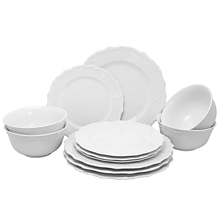 Gibson dinnerware white store