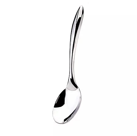Hoffman Browne Eclipse Stainless-Steel Serving Spoons, 10", Silver, Pack Of 48 Spoons