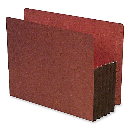 SJ Paper Expanding Redrope File Pockets, Letter Size, 5 1/4" Expansion, 35% Recycled, Box Of 10