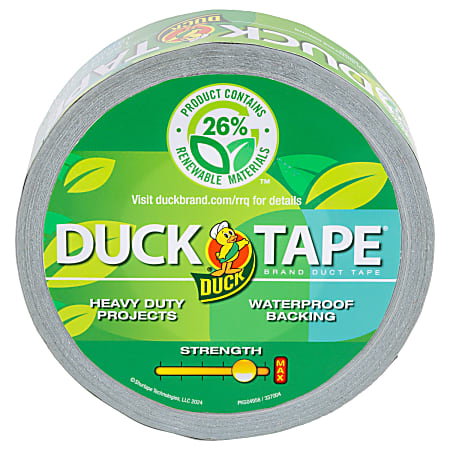 Duck Renewable Material Duck Tape® - Silver, 1.88 in. x 20 yd.