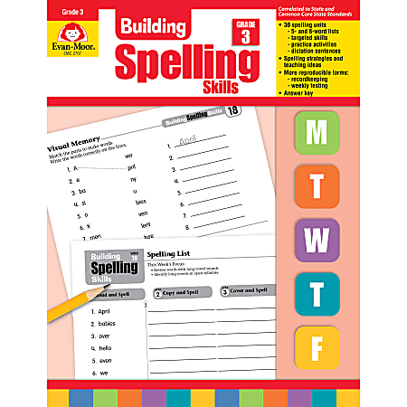 Evan-Moor® Building Spelling Skills, Grade 3