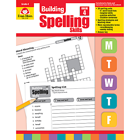 Evan-Moor® Building Spelling Skills, Grade 4