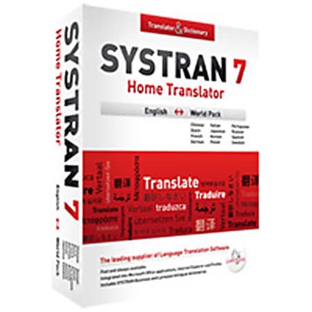 SYSTRAN 7 Home Translator, English European Pack, Download Version