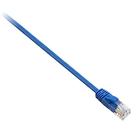 V7 Cat.5e Patch Cable - 10 ft Category 5e Network Cable for Network Device - First End: 1 x RJ-45 Male Network - Second End: 1 x RJ-45 Male Network - Patch Cable - Blue