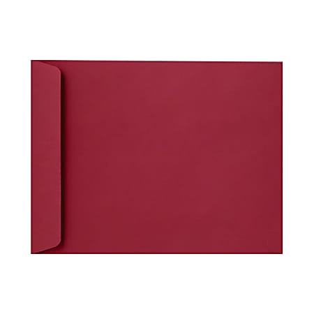 LUX Open-End 9" x 12" Envelopes, Peel & Press Closure, Garnet Red, Pack Of 250