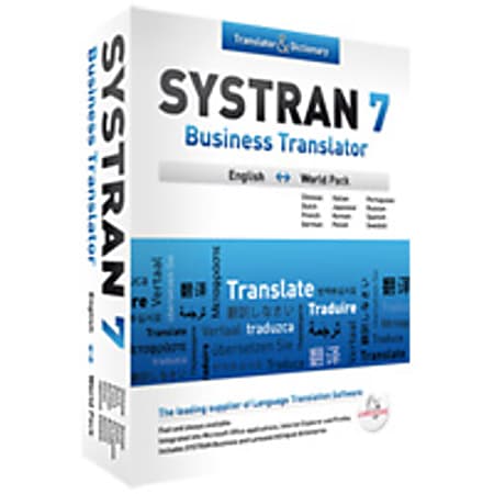 SYSTRAN 7 Business Translator, English World Pack , Download Version