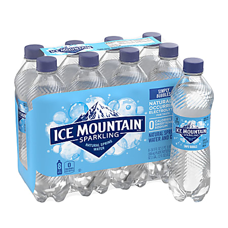 Regional Sparkling Spring Water, Simply Bubbles, 16.9 Oz, Pack Of 8 Bottles