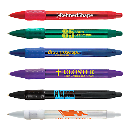 BIC® WideBody® Clear Rubber Grip Pen