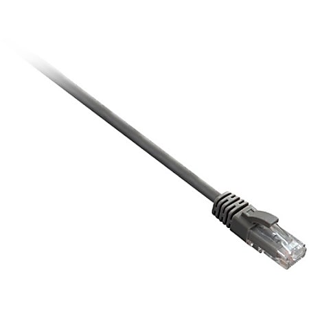 V7 Cat.6 Patch Cable - 14.11 ft Category 6 Network Cable for Network Device, VoIP Device - First End: 1 x RJ-45 Male Network - Second End: 1 x RJ-45 Male Network - 1 Gbit/s - Patch Cable - Gold Plated Contact - 24 AWG - Gray