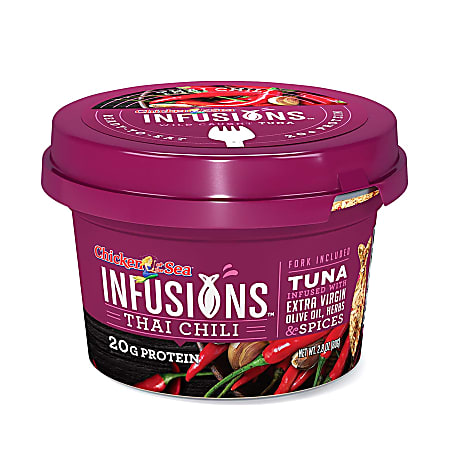 Chicken of the Sea Infusions Thai Chili Tuna, 2.8 Oz, Pack Of 6 Cups
