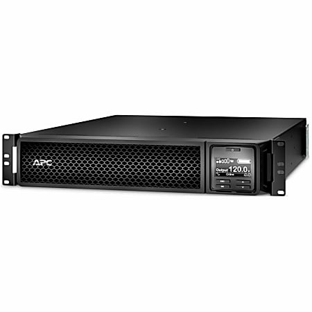 APC Smart-UPS SRT 1500VA, 120V, LCD, rackmount, 2U, 6x NEMA 5-15R outlets - 2U Rack-mountable - 3 Hour Recharge - SRT1500RMXLA