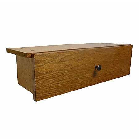Concepts In Wood Single-Wide Drawer Kit, 7 7/8"H x 28 7/8"W x 9 5/8"D, Dry Oak