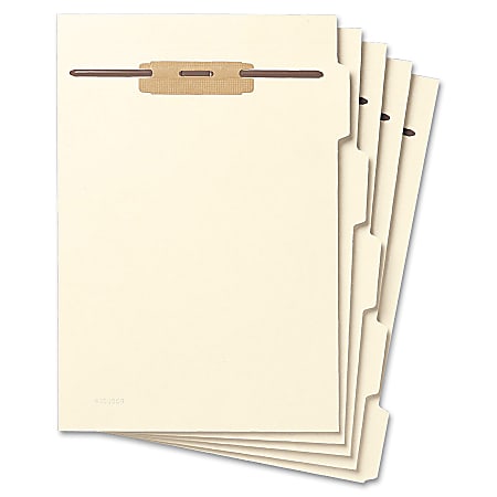 Smead® Hinge Covered Fastener File Folder Dividers, Letter