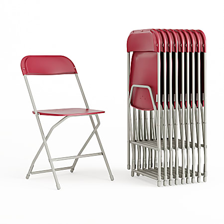 Flash Furniture HERCULES Series Premium Plastic Folding Chairs,