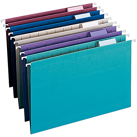 Smead® Color Hanging Folders, Legal Size, Assorted Colors, Box Of 25