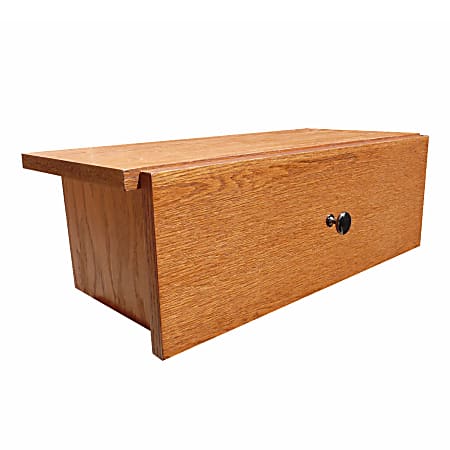Concepts In Wood Double-Wide Drawer Kit, 7 3/4"H x 22 3/4"W x 9 5/6"D, Dry Oak