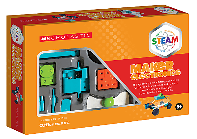 Scholastic STEAM Maker Electronics Activity Kit, Grades 2 To 5