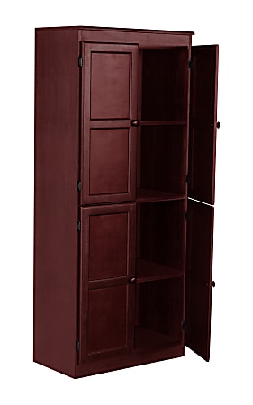Concepts In Wood Storage Cabinet, 4 Shelves, Cherry