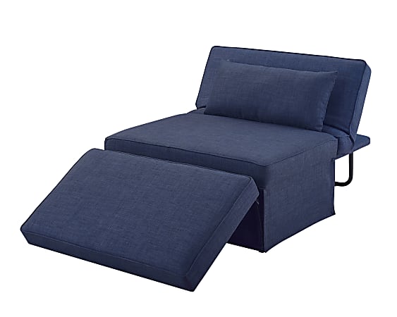 Lifestyle Solutions Relax A Lounger Moreland Otto-Kube Convertible Chaise, Navy