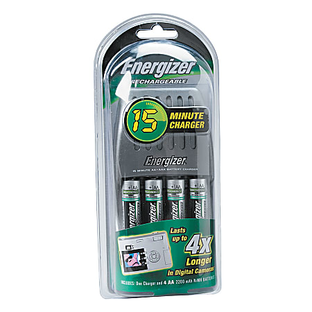 Energizer 15 minute battery charger top