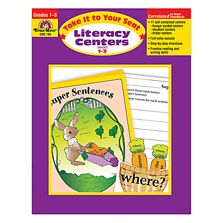 Evan-Moor® Take It To Your Seat Literacy Centers, Grades 1-3