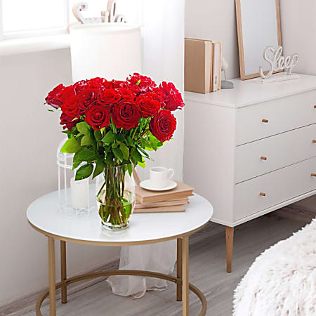 Rose Farmers Red Romantic Long Stem Roses Red Box Of 24 Roses - Office ...