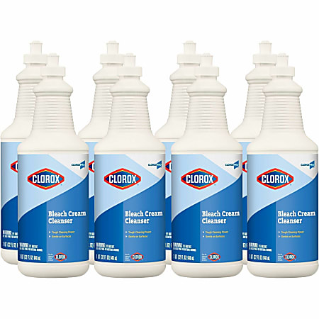 Clorox Commercial Solutions Bleach Cream Cleanser - 32 fl oz (1 quart) - 512 / Pallet - Clear