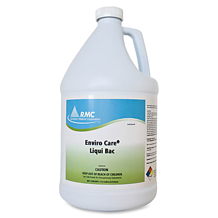 RMC Enviro Care Liquic Bac Cleaner - Liquid - 1 gal (128 fl oz) - 4 / Carton